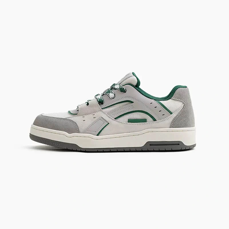 Sneakers rétro gris des années 90 - L'esprit skate en gravier authentique!